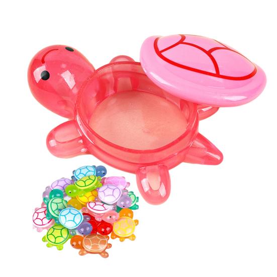 

Glow-in-the-dark Turtle Storage Box with Lid Glowing Turtle Statue with Secret Hidden Compartment Turtle Shape Container Organizer Decoration розовый