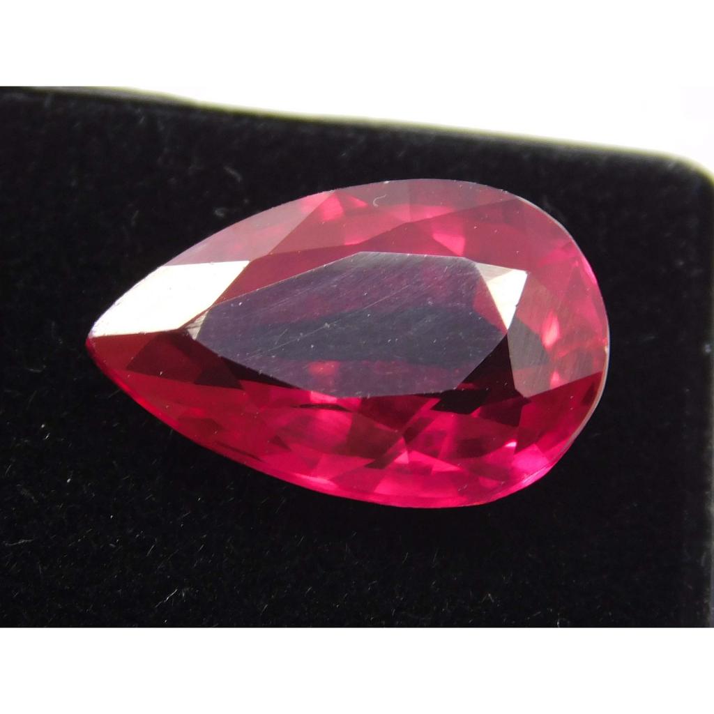 Natural Red Ruby 7.85ct Pear Cut Certified Loose Gemstone