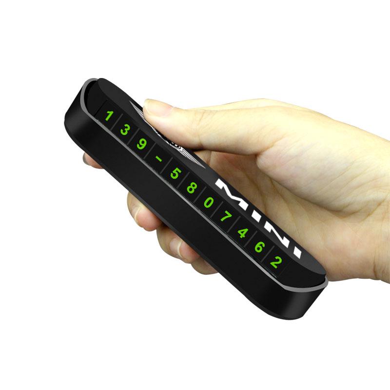 1Pcs Car Temporary Parking Card Plate Badge Car Styling For BMW Mini Cooper F54 F55 F56 R56 R60 SONE Roadster Clubman Coupe