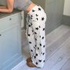 Women's Pant  Casual Micro Knit Fashion Loose Star Printed High Waisted Wide Leg Trousers