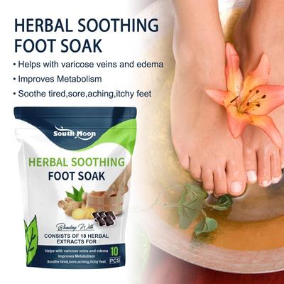 Ayak Banyosu Kapsülü Doğal Bitkisel Ayak Banyosu Boncukları Nem Alma Detoks Yorgunluk Giderme Bacak Damarlarını Onarma Spa Rahatlama İçin