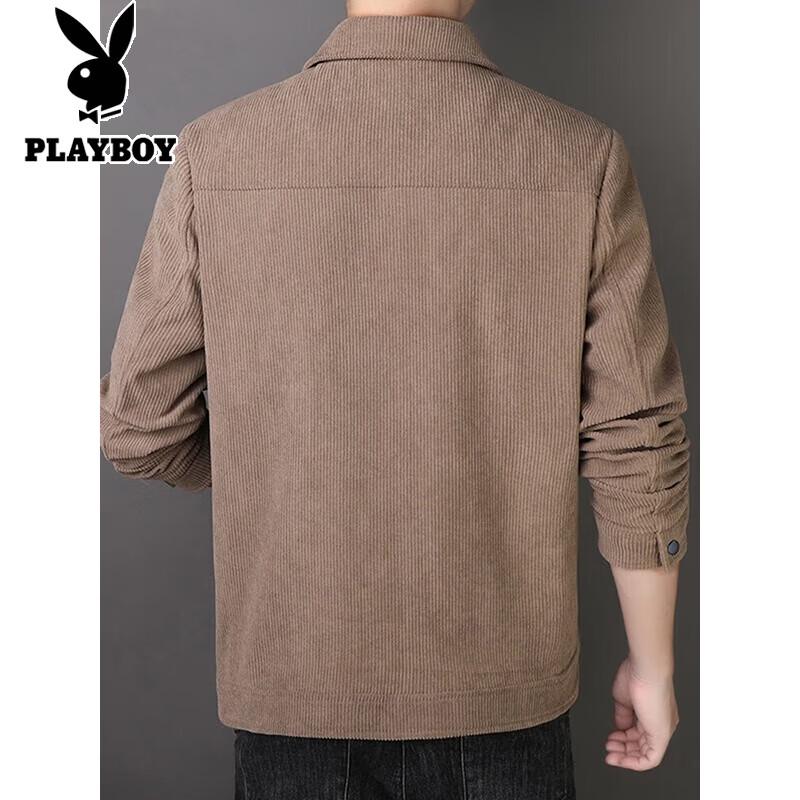 Playboy Men's Corduroy Lapel Jacket