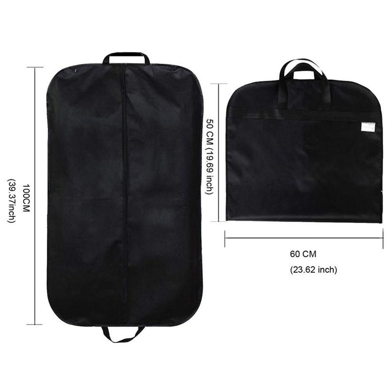 Clothing Dust Cover Non-Woven Home Moisture-Proof Wardrobe Hanging Clothes Storage Bag Suit Dress Clothes Dust Cover
