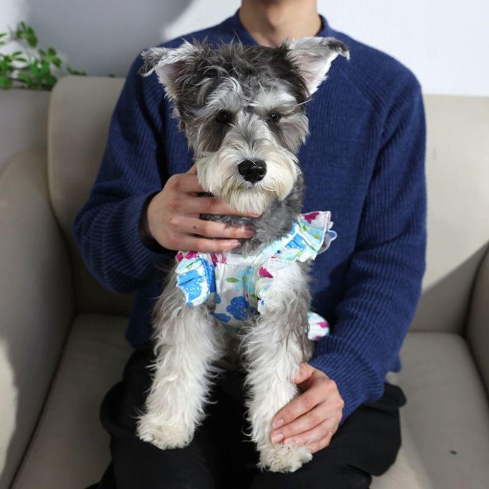 High-end Pet Princess Dress Soft Pet Suspender Dress Fashion Dog Floral Dress  Summer