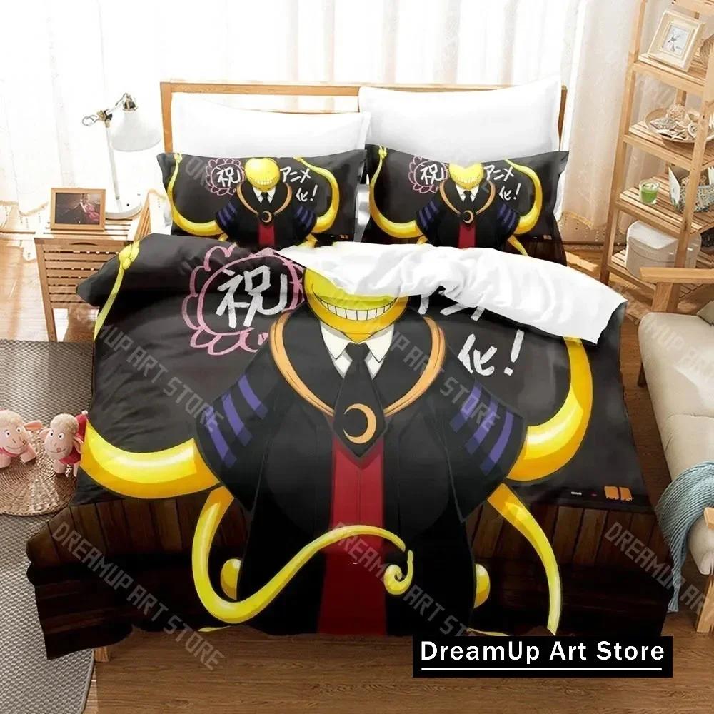 3D Print Assassination Classroom Anime Koro-sensei Bedding Set Boys Girls Twin Queen King Size Duvet Cover Pillowcase Bed boys