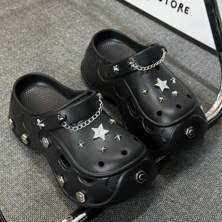 

New summer hole shoes slippers women s outer wear summer thick soles go out cool women s drag 36/37 (suitable for 35/36)