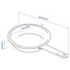IKEA מחבת נירוסטה 365+ 24 ס"מ, נון-סטיק