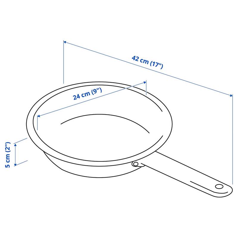 IKEA מחבת נירוסטה 365+ 24 ס"מ, נון-סטיק
