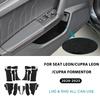 vrdpn5 For Seat Leon MK4 Cupra Leon Cupra Formentor 2020 2021 2022 2023 2024 2025 Car Front Rear Doors Map Pocket Sticker Interior Trim