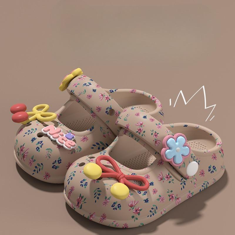 Baotou Anti-slip Shoes, Children's Beach Shoes, Girls' Flip-flops