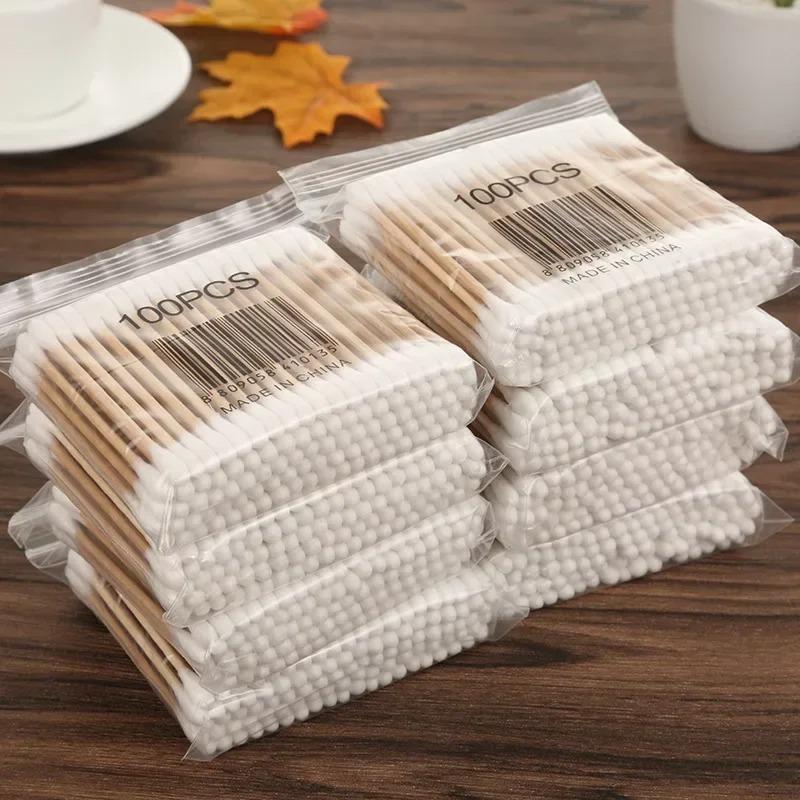 30/80/100PCS Double-ended Cotton Swabs, Baby Cotton Swabs, Ear Cleaning Sticks, Healthy Cleaning Tools