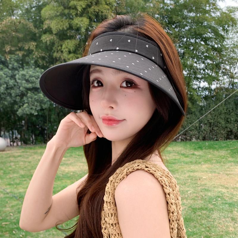 Polyester Sun Hat For Women With Wide Brim Uv Protection Summer Fashion Accessory