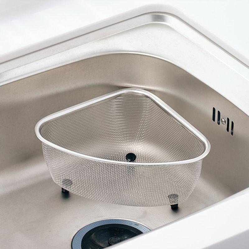 Wiedergeboren. J Spüle Eck-Dreieckskorb S / Edelstahl Lebensmittelabfallbehälter Sieb Abflussnetz