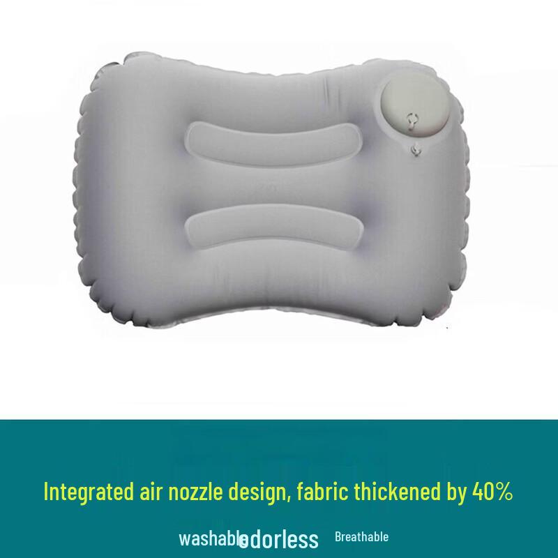OEING Portable Press-Type Inflatable Travel Pillow