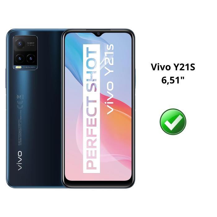 Screen Protector Film - Phonillico® - Vivo Y21S - Pack of 4 - Tempered Glass - Scratch Resistant