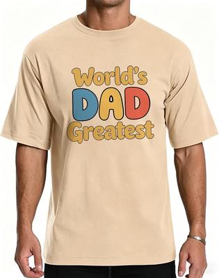 YTD Dad Graphic T Shirt for Men, Worlds Greatest Dad Shirt, Cotton Relaxed Fit Casual Gift Tee