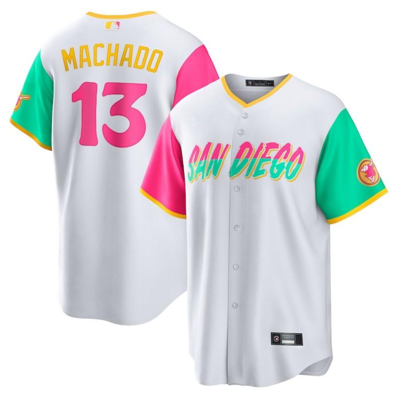 Manny Machado 13 San Diego Padres MLB Baseball Jersey Hoodie Mens Embroidered Sportswear Casual V-Neck Pullover