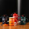 Fire Extinguisher Novelty Ceramic Cup with Lid and Spoon for Office Use