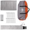Tipi Tent with Roof Grey and Orange 700 x 700 x 395 cm