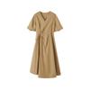 Women's V-Neck Short Sleeve Midi Dress