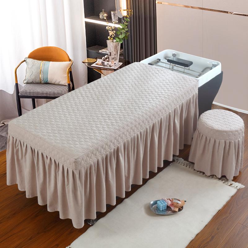 Beauty Salon Bed Skirt Hair-washing Bed Cover Massage Table Bed Cover Sheet Bedskirt SPA Treatment Table Cover