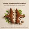 Triangle Body Massager Sandalwood Wooden Shark Shape Tool for Home Spa Therapy Back Neck Shoulder Muscle Massage