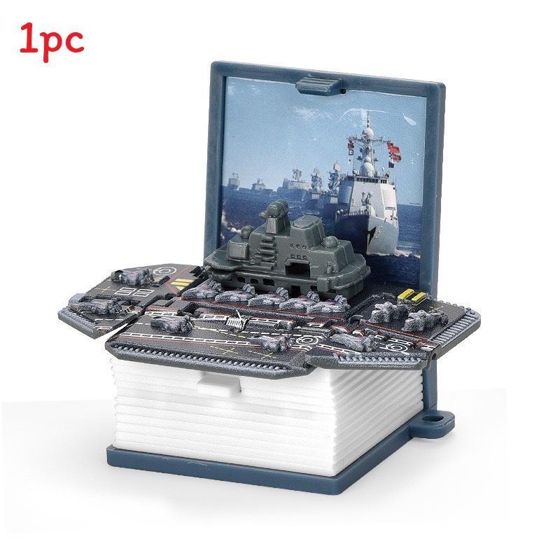3d Pop Up Puzzle Book Keychain With Fortress Scene For Stress Relief And Creative Gift