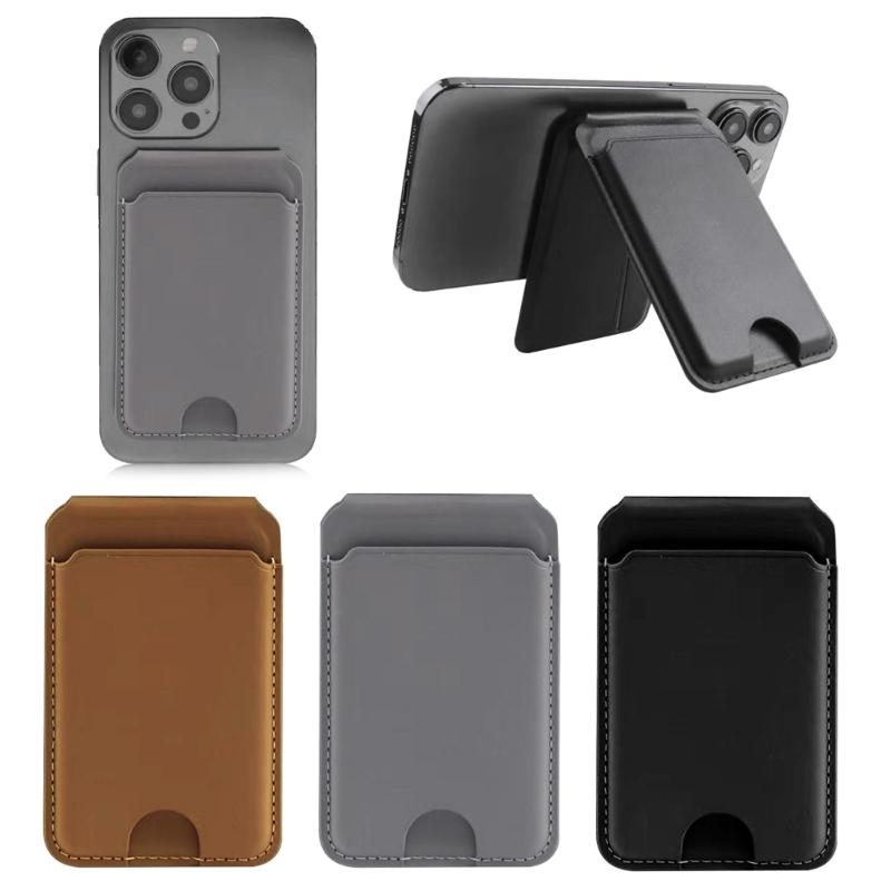 Adjustable Foldable Desk Phone Mount Wide Compatibility Phones Magnetic Holder with Card Storage Function Everyday Use