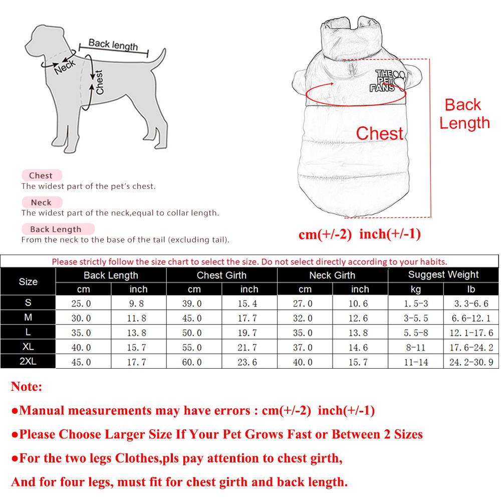 Winter Reversible Dog Clothes For Small Medium Dogs Cat Cold Weather Windproof Puppy Coat Costume Chihuahua Yorkie Pug Jacket