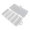 5-Compartment Fishing Lure Box, Soft Hard Bait Hook Fishing Accessory Organizer Case, Clear Visible Plastic Fishing Tackle Storage Container