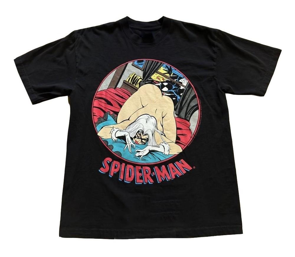 НОВИНКА Marvel Comic Человек-паук Веном Черная Кошка Размер S-5XL Футболка Репринт Унисекс Футболка XXXL