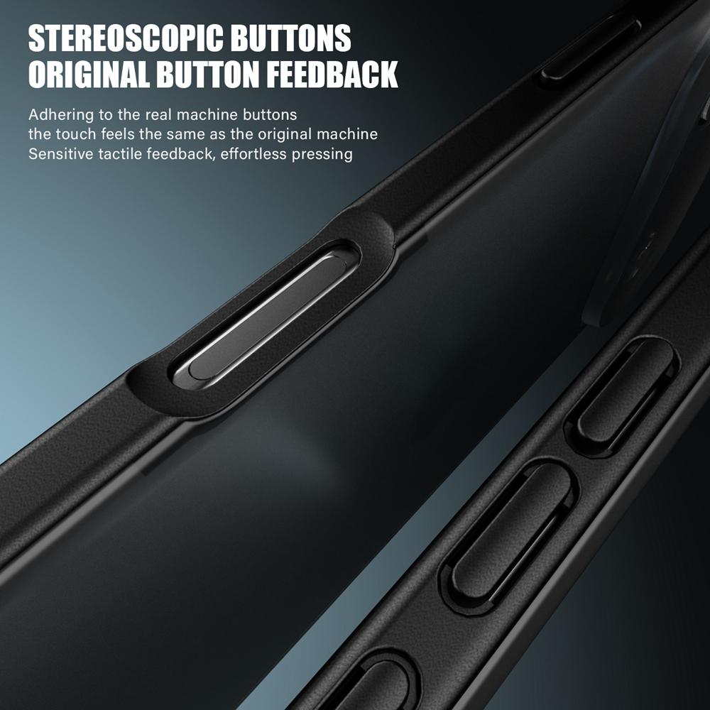 KEYSION Transparent Matte Case for iPhone 17 Air Translucent Soft Silicone+PC Shockproof Phone Back Cover for iPhone 17 Air 2025