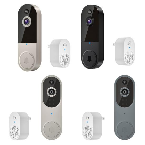 Video Doorbell 1080p Resolution AI Motion Detection Real-Time Communication Easy to Install Wireless Safe Doorbell Camera