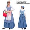 Girl Match Little Cinderella Cosplay Costume Halloween Clothing Match Plaid Blue