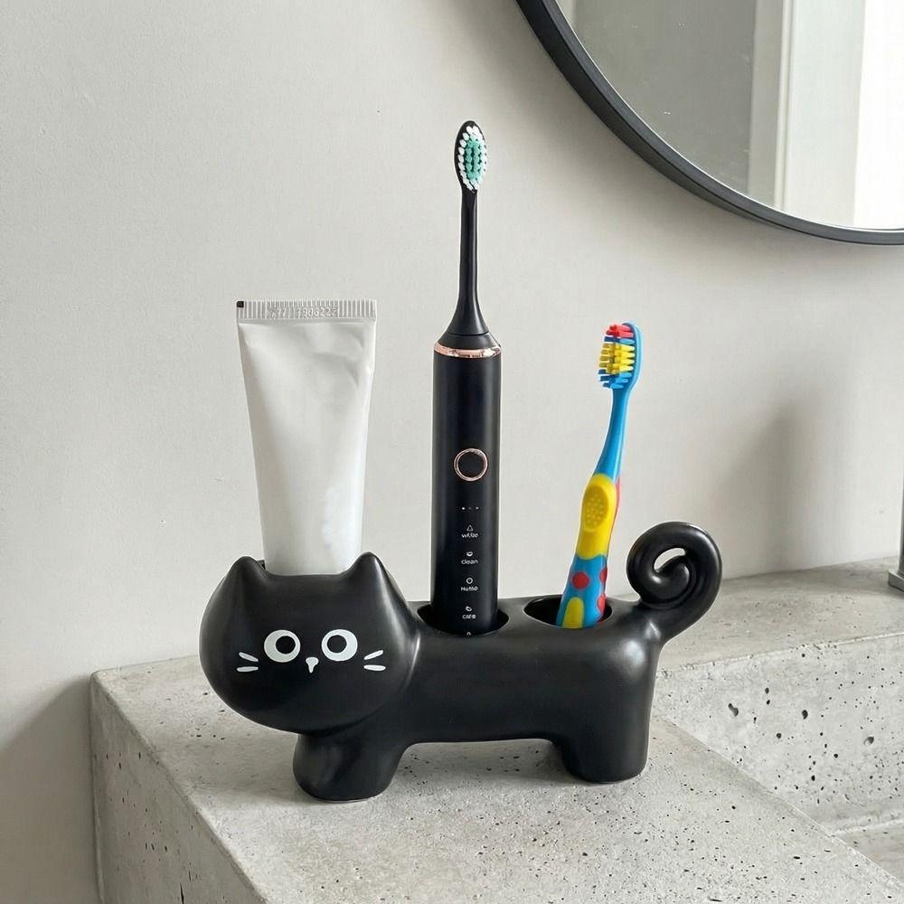 Waterproof Cartoon Cat Toothbrush Base Cute Electric Toothbrush Holder Home Use