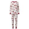 Cartoon Christmas Family Matching Outfits Parent-child Santa Claus Adult Kids Loungewear Elk Sled Skiing Xmas Sleepwear Winter