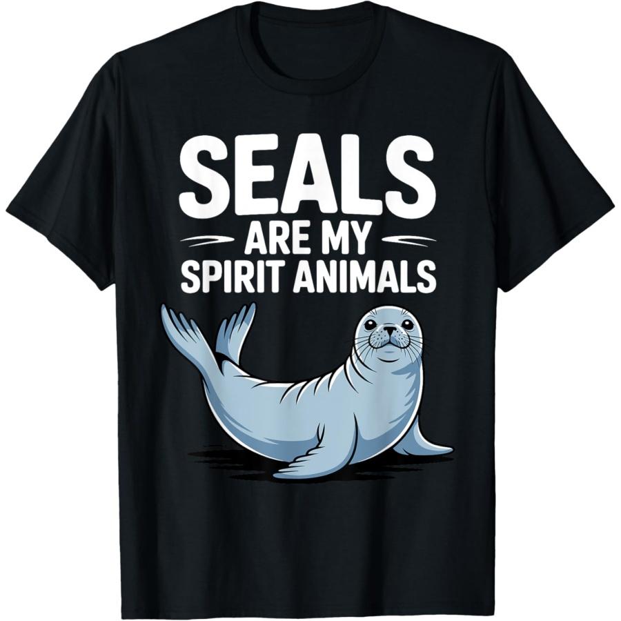 

Cute Seal Design For Men Women Kids Ocean Animal Seal Lovers T-Shirt XXXXXL