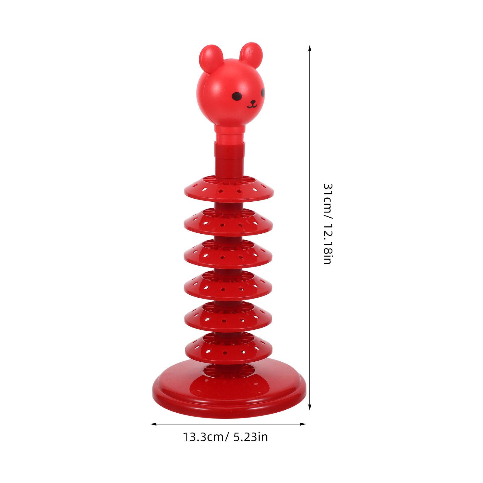 

Multi-Layer Cake Pop Stand Lollipop Holder Red 6 Layer Tiered Candy Display Rack Party Wedding Table Organizer Decorative