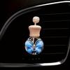 1pc Car Butterfly Glass Bottle, Reusable Car Essential Oil Diffuser, Empty Glass Bottle Pure Decoration Car Accessories