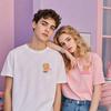 Kawaii Women Unisex Matching Milk and Mocha TShirt Cartoon Anime Print Cotton Tee Funny Couple Tshirts Summer Casual Shirt Tops