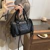 Brand Classic Bost Pillow Bag A Retro Motorcycle-style Shoulder/crossbody Bag Large-capacity Simple Solid-color Tote Bag New