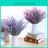 Lavender Artificial Flower Bundle With Flocking Technique For Interior Design And Event Decor
