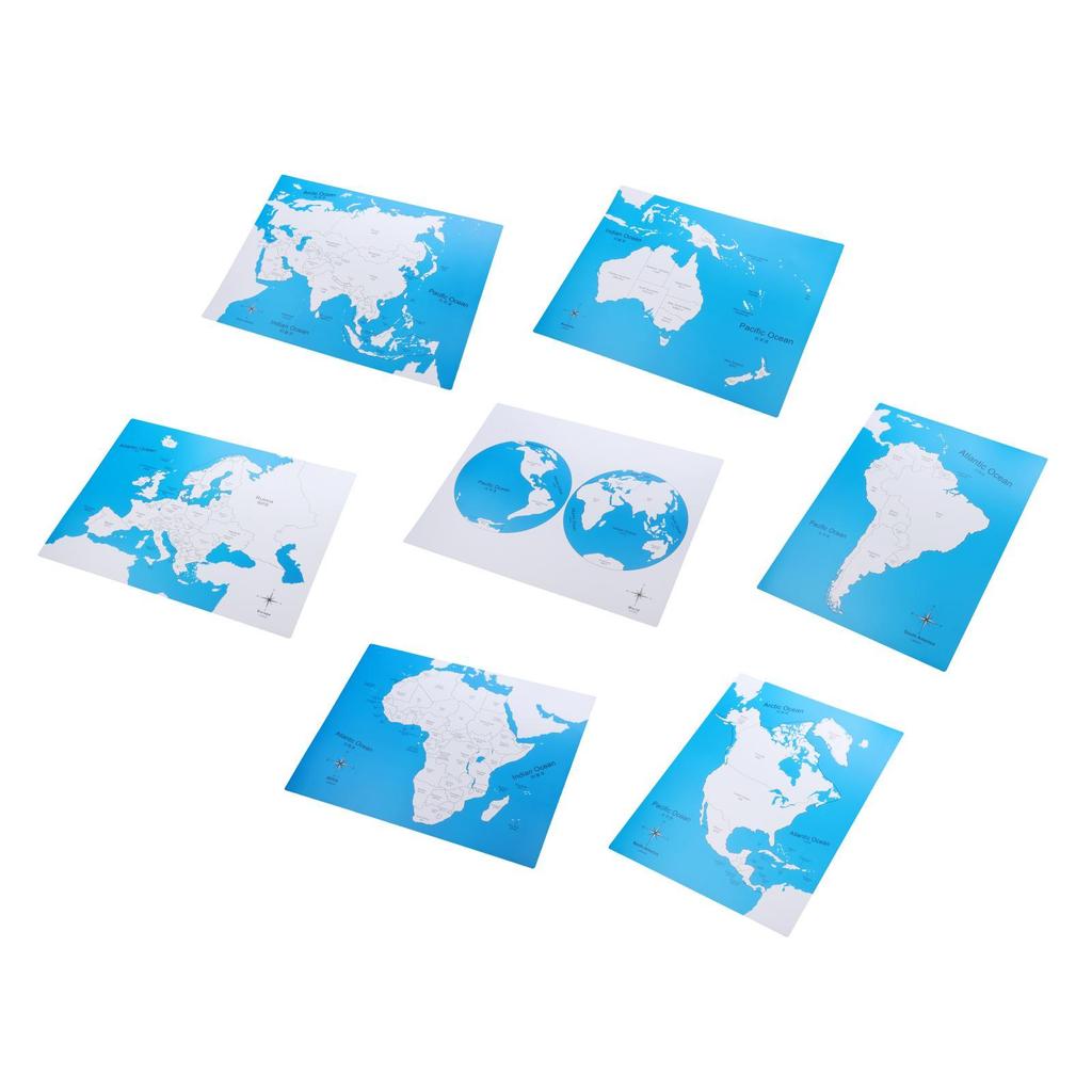 PVC Mapa Každého Kontinentu Rané Vzdělávání Dětské Dárky Učební Pomůcky Věkové Kategorie 3 Roky a Více