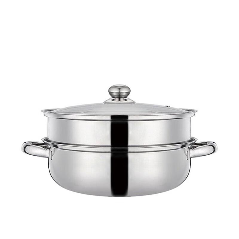 Bosida 28CM Induction Stainless Steel Steaming Soup Pot