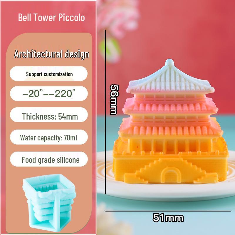 Xi'an Silicone Mold for Creative Desserts: Ice Cream, Mousse, Chocolate, Ice Cubes, Mooncakes, Pastries, Jelly, Plaster, and Grinding.