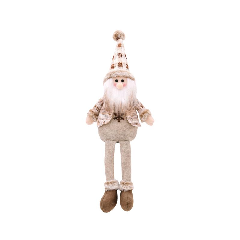 Christmas Doll Ornaments Nordic Style Santa Claus Snowman Elk Doll With Hanging Leg Merry Christmas Decorations For Home