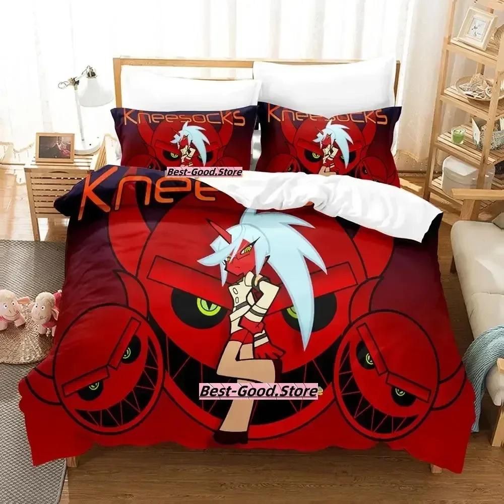 New Anime Panty Stocking Bedding Set Duvet Cover Sheet Printed Bed Set Pillowcase Bed Full Queen King Size Comforter Bedroom