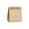 2025 Mini MUJI-Style Retro Desk Calendar | Punch Card & Lunar Features | Desktop Decoration & Ornaments