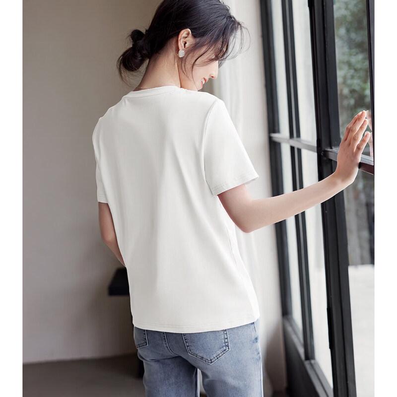 XWI Women's Printed Round Neck Short Sleeve T-shirt