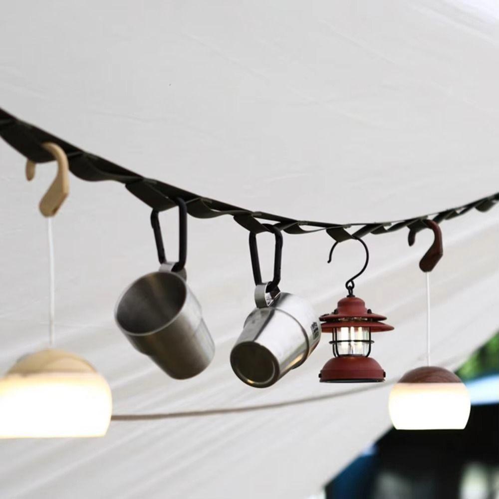 Portable Portable Drying Line Retractable Design RV Clothesline Hanger Outdoor Enthusiasts